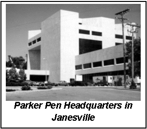 Text Box:  Parker Pen Headquarters in Janesville