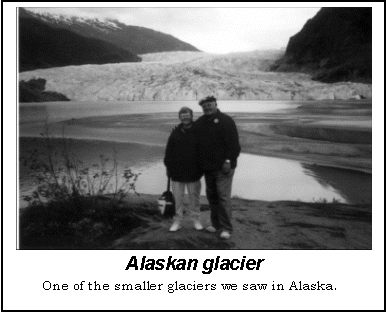 Text Box:  
Alaskan glacier
One of the smaller glaciers we saw in Alaska.


